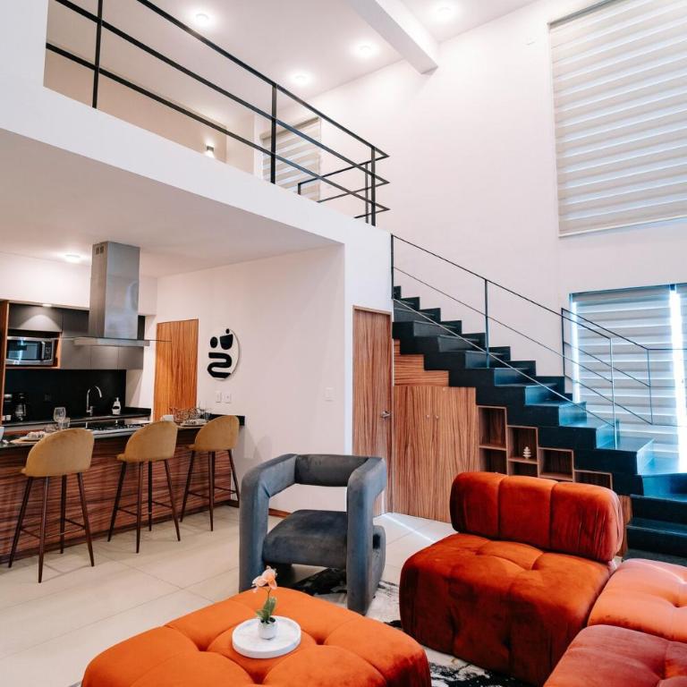 Cayena Loft 80 sq m - 860 sq ft Providencia GDL, Aud Telmex, Arena GDL, Akron - Apartamento Deluxe de 1 dormitorio con vistas a la ciudad - 55