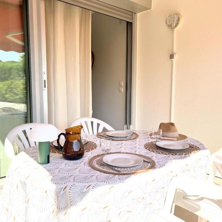 Soleil de Jade - Studio cabine avec Piscine, Plage à 200 m - La Grande Motte - Apartment with Terrace - 16