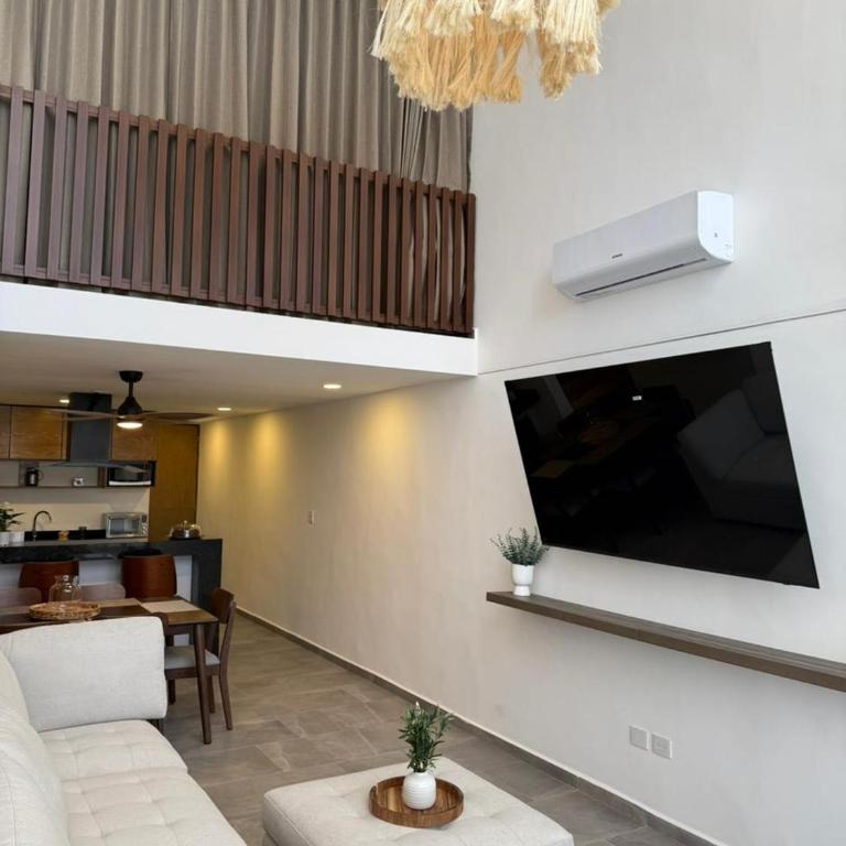 Norte de Mérida Departamento de doble altura con Alberca - One-Bedroom Apartment - 3