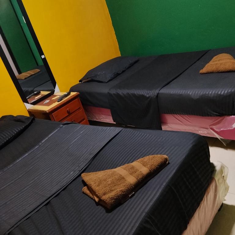 Hospedaje Mundial - Habitación Doble con baño privado - 2 camas - 2