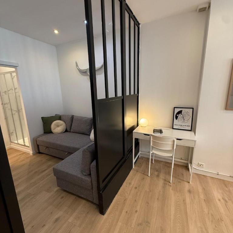 Studio confortable Écume, accès à pied à la Mer, Nausicaa et au centre ville - Appartement 1 Chambre - 40