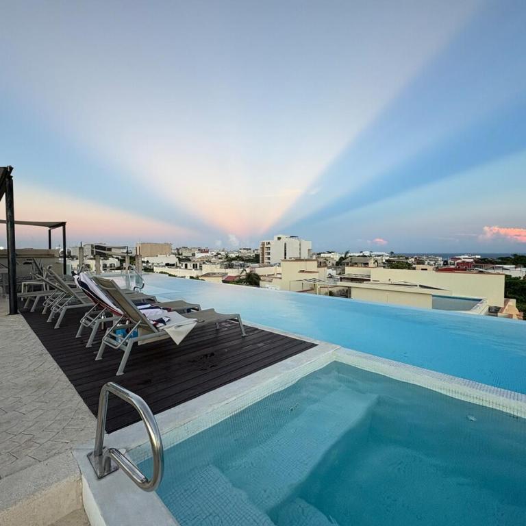 App Condo 1 room, full kitchen, 2 private balcon, rooftop 24h pool sea view, free acces gym - Apartamento de 1 dormitorio - 1