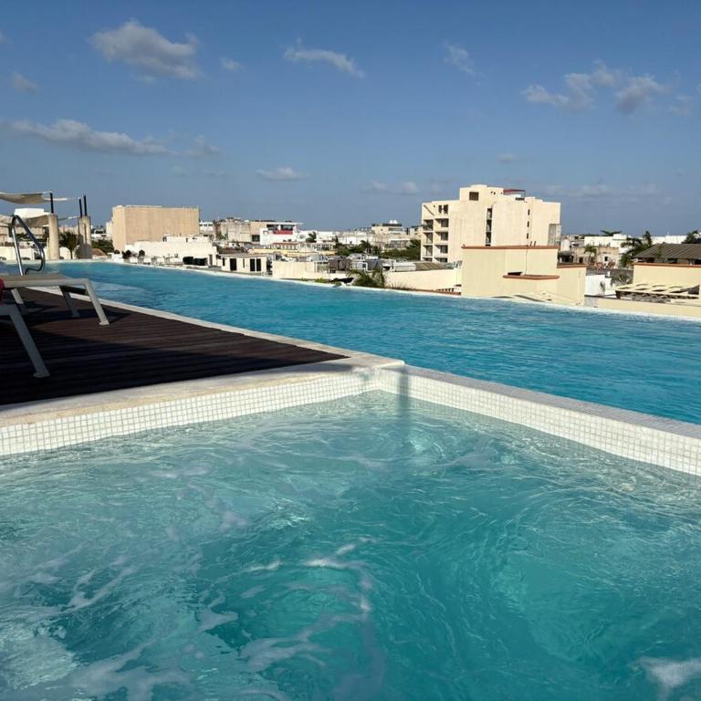 App Condo 1 room, full kitchen, 2 private balcon, rooftop 24h pool sea view, free acces gym - Apartamento de 1 dormitorio - 31