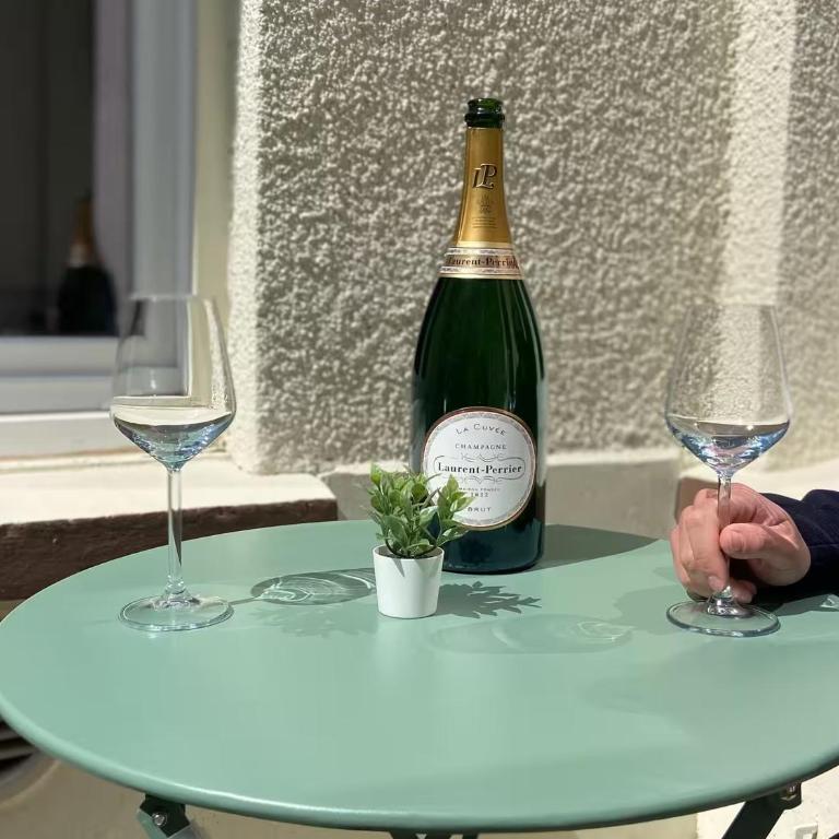 Le cocon, centre Reims, Climatisation, Terrasse - Appartement 2 Chambres - 18