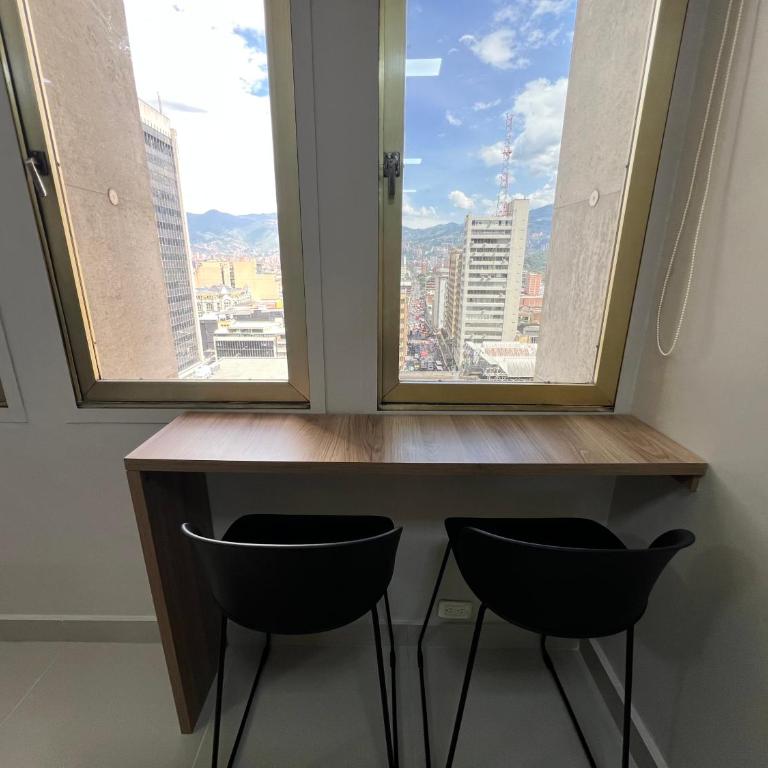 Apartaloft Premium Vista a la Ciudad y al Metro Parque Berrío - One-Bedroom Apartment - 33
