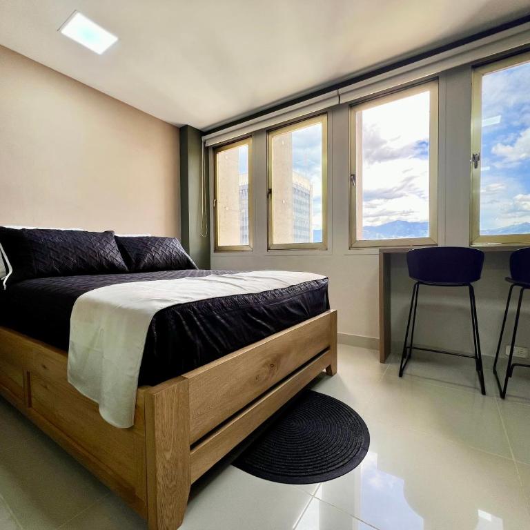 Apartaloft Premium Vista a la Ciudad y al Metro Parque Berrío - One-Bedroom Apartment - 32