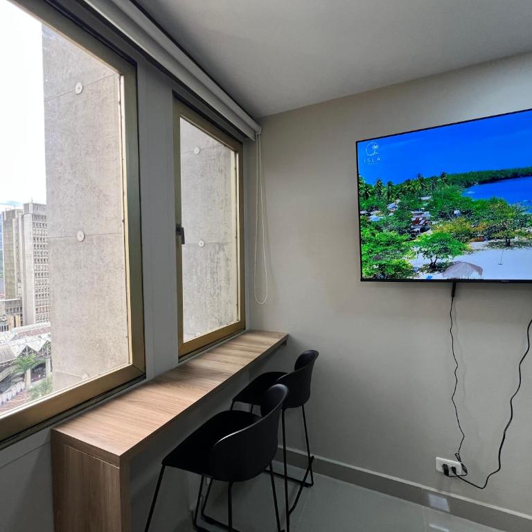 Apartaloft Premium Vista a la Ciudad y al Metro Parque Berrío - One-Bedroom Apartment - 16