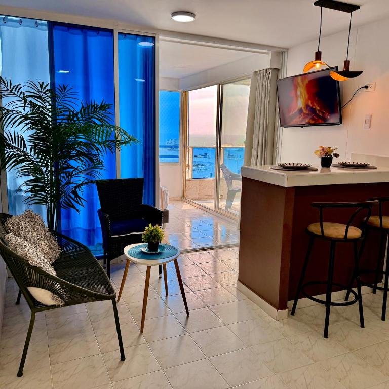 Apartamento hermoso en cartagena el laguito bocagrande con vista al mar - Two-Bedroom Apartment - 5