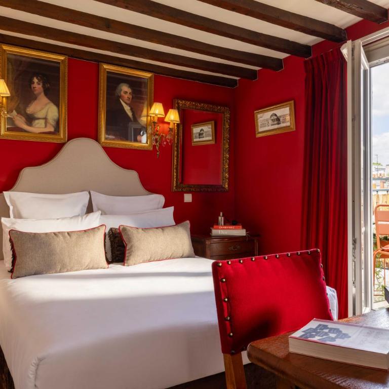 Hotel Des Deux Continents - Chambre Double avec Terrasse - 3