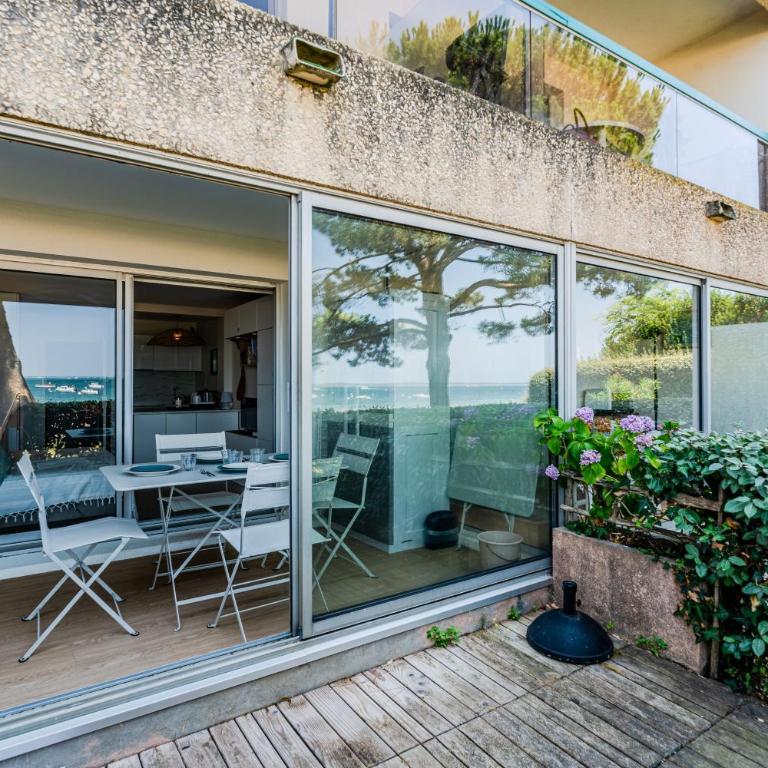 Studio vue mer - direct plage - Studio mit Terrasse - 11