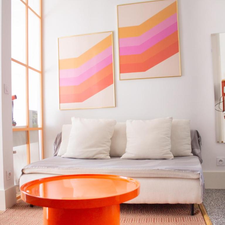 Orange Pastel - Parking gratuit - T2 cosy proche gare, GEM, Palais de justice - Apartment mit 1 Schlafzimmer - 35