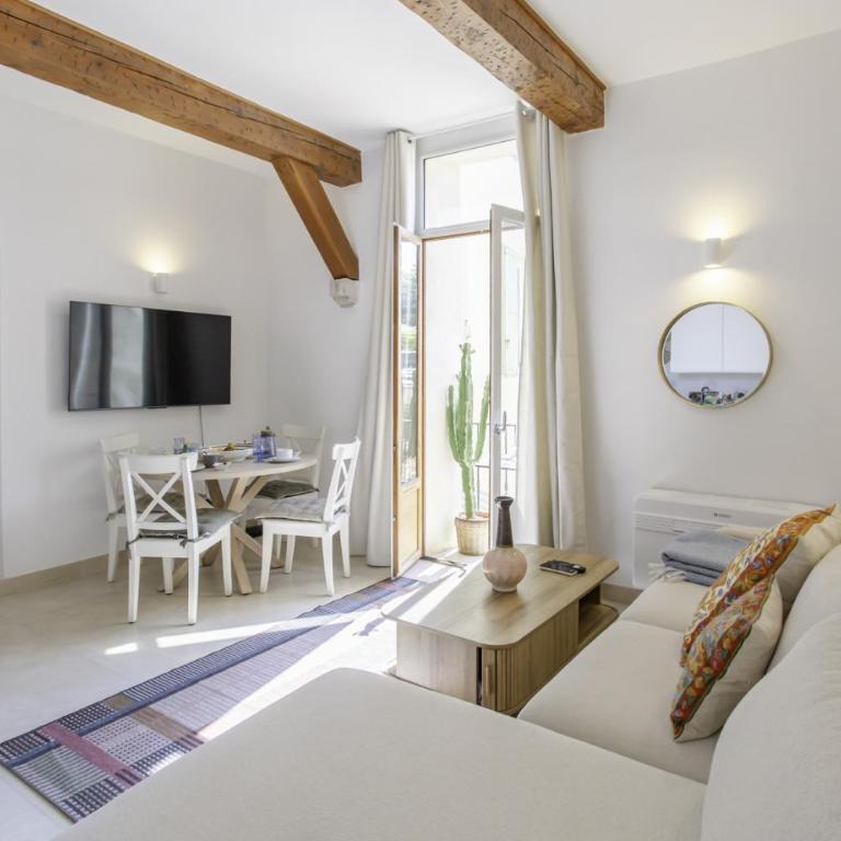 A9 Staywizus-3P Vieil Antibes 5 min Mer-AC-WIFI - Apartment - 6