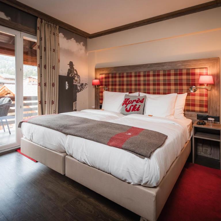 Hotel Bristol Verbier - Chambre Double Confortable avec Balcon - 3