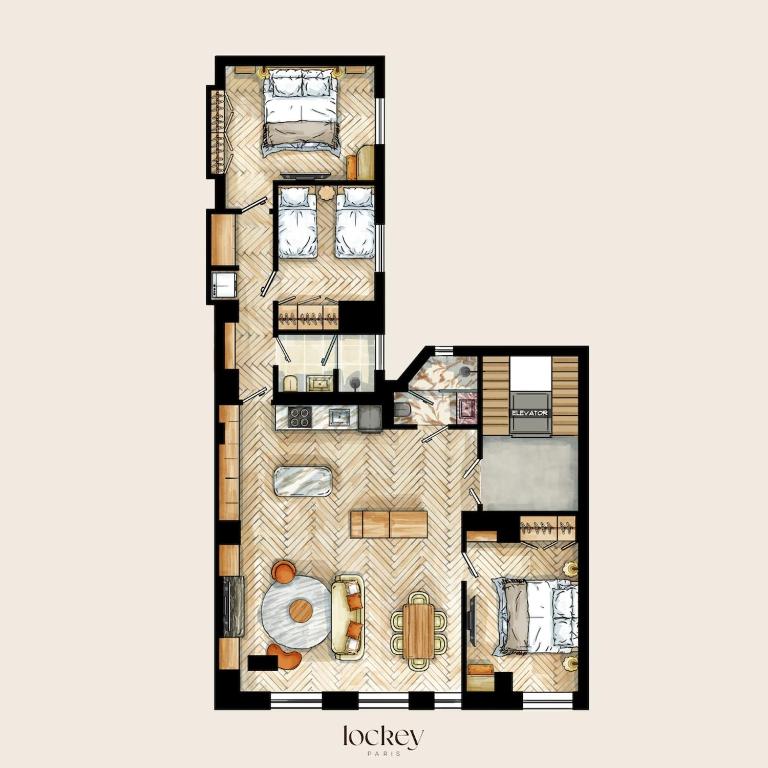 Cheval Blanc - Appartement 3 Chambres - 6