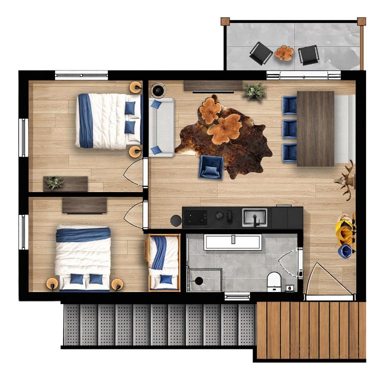 Stylish Loft Apartment with Mountain View near the Lake - Apartment mit 2 Schlafzimmern und Bergblick - 26