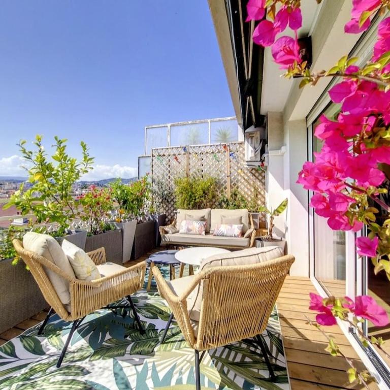 Sun Deck Terrace - Port of Nice with view and air conditioning - Appartement 2 Chambres - 1