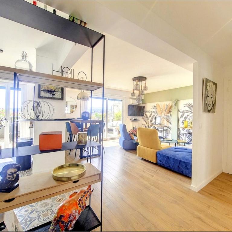 Sun Deck Terrace - Port of Nice with view and air conditioning - Appartement 2 Chambres - 12