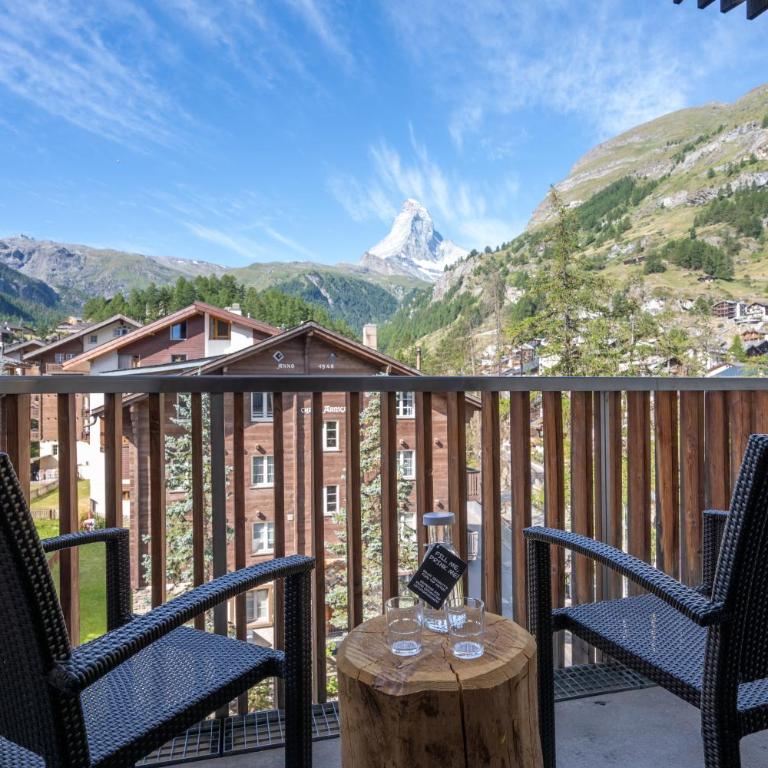 Hotel Bristol - Doppelzimmer mit Blick auf das Matterhorn - 1