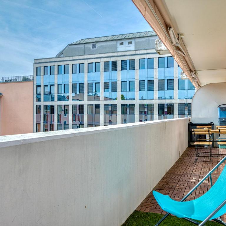 Large Terrace, 2-Bedroom Apartment in Geneva - Appartement 2 Chambres - 60