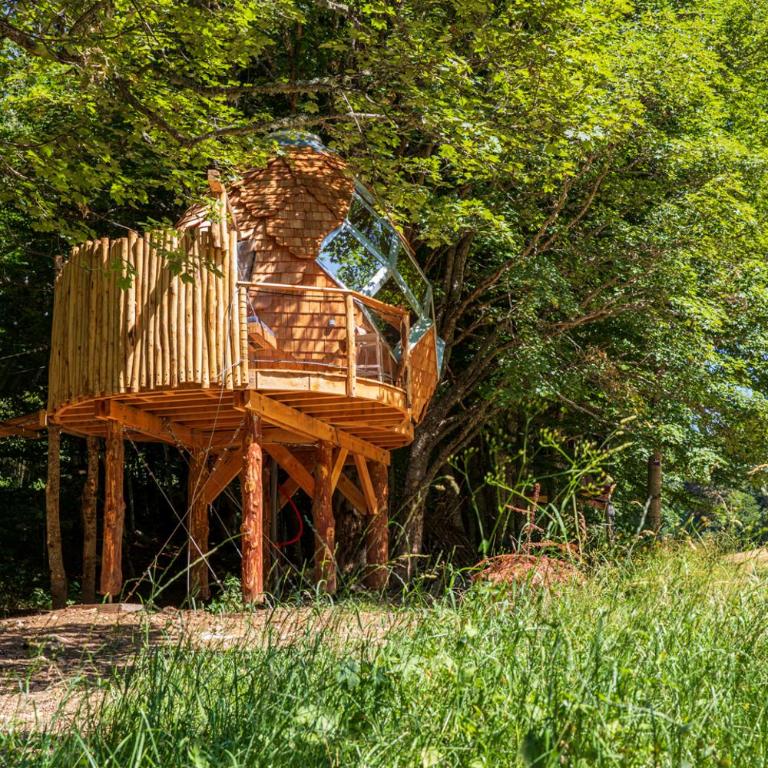 La Pomme de Pin Perchée, cabane romantique pour 2 - Appartement avec Douche - 11