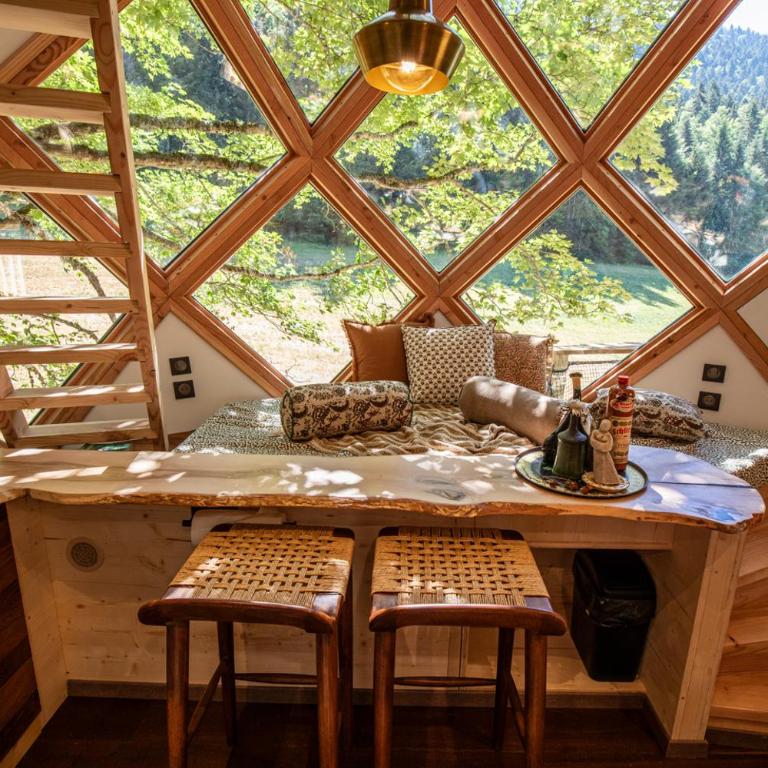 La Pomme de Pin Perchée, cabane romantique pour 2 - Appartement avec Douche - 4