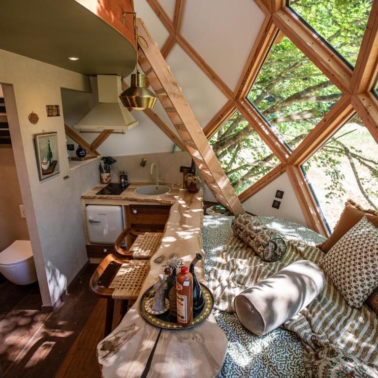La Pomme de Pin Perchée, cabane romantique pour 2 - Appartement avec Douche - 22