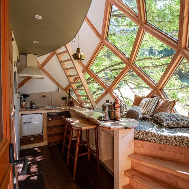 La Pomme de Pin Perchée, cabane romantique pour 2 - Appartement avec Douche - 42