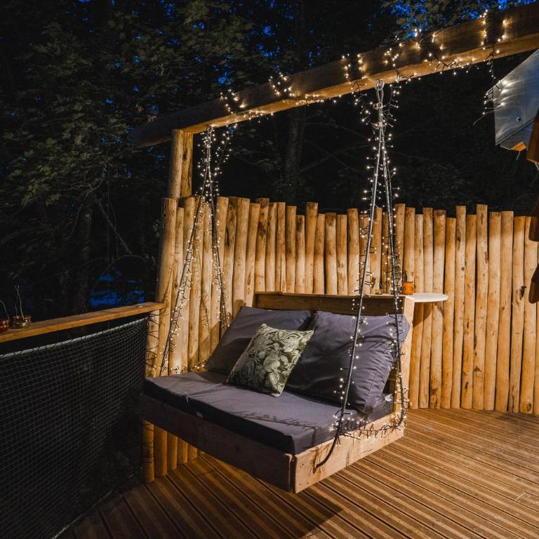 La Pomme de Pin Perchée, cabane romantique pour 2 - Appartement avec Douche - 15