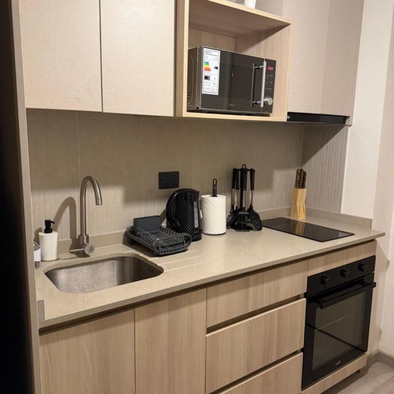 Dpto Ambiente en Ñuñoa Metro Irarrázabal WIFI - One-Bedroom Apartment - 16