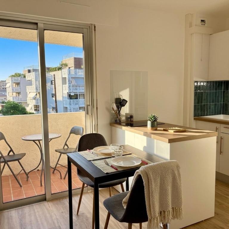 Studio climatisé, Terrasse, Parking privé, 10min à pied Port Fréjus - Appartamento con 1 Camera da Letto - 1