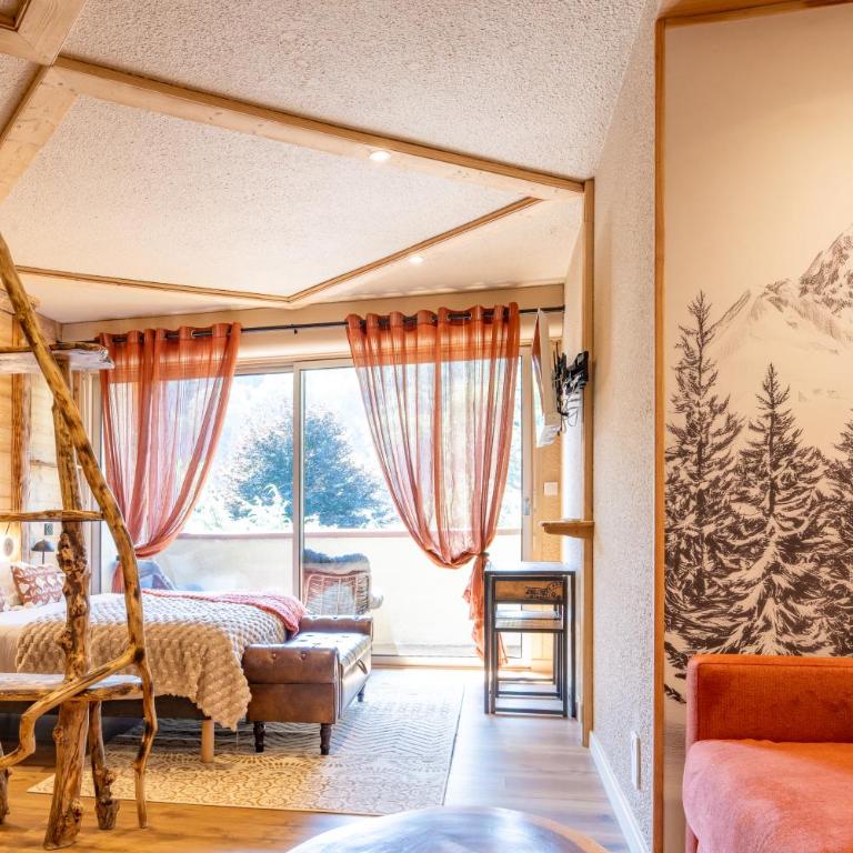 KasaLilou - La Suite Chalet Chic - Balcon - Studio mit Kingsize-Bett und Schlafsofa - 1