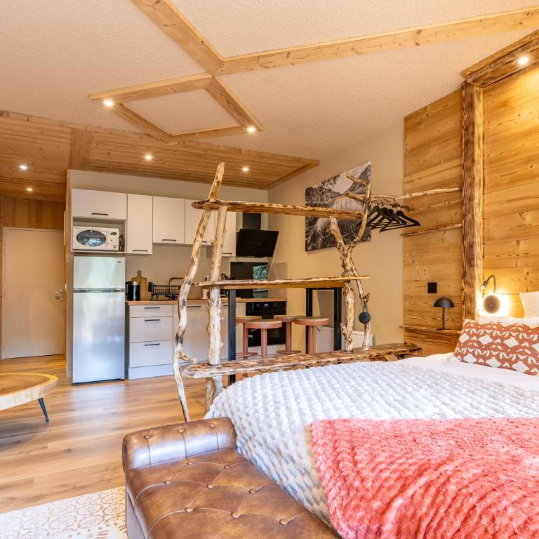 KasaLilou - La Suite Chalet Chic - Balcon - Studio mit Kingsize-Bett und Schlafsofa - 6