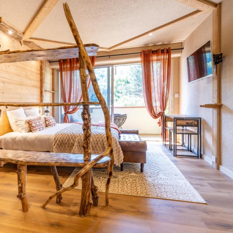 KasaLilou - La Suite Chalet Chic - Balcon - Studio mit Kingsize-Bett und Schlafsofa - 15