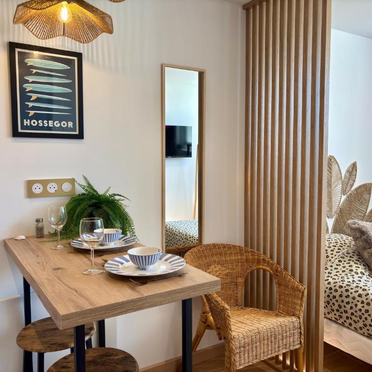 La Nord - Studio neuf Wifi & Parking privé 20M Océan - front de mer - Apartment mit 1 Schlafzimmer – Nichtraucher - 4