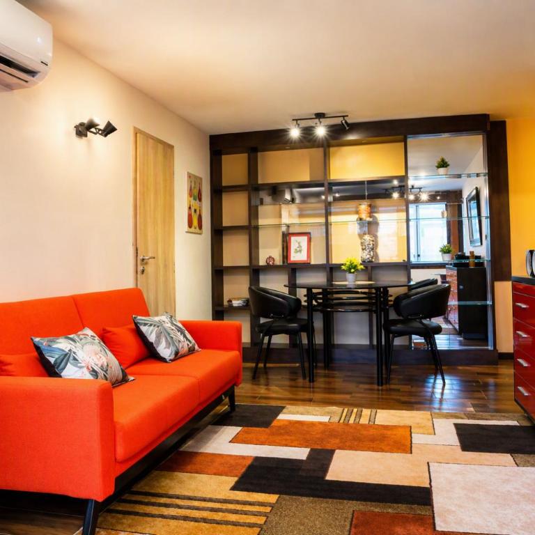 Confortable departamento en Santiago Centro con estacionamiento - Apartamento de 1 dormitorio - 1