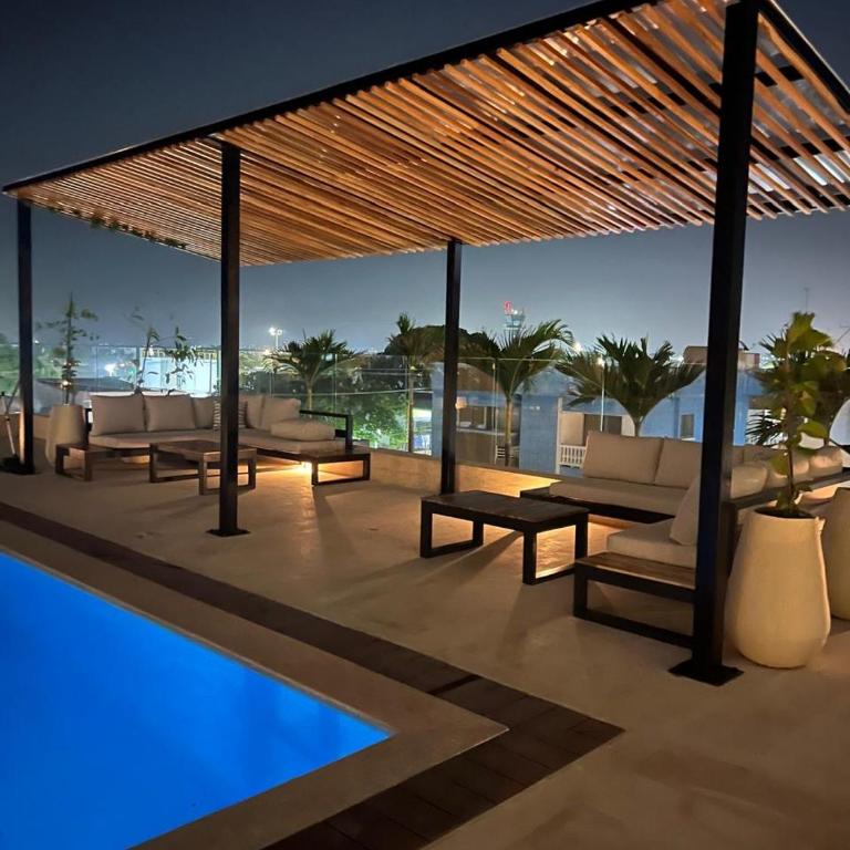 Suite de Lujo frente al Mar-Piscina & Jacuzzi en Edificio Cartagena Beach & Exclusive Resort- Aeropuerto a 5min caminando - Apartamento de 1 dormitorio - 4