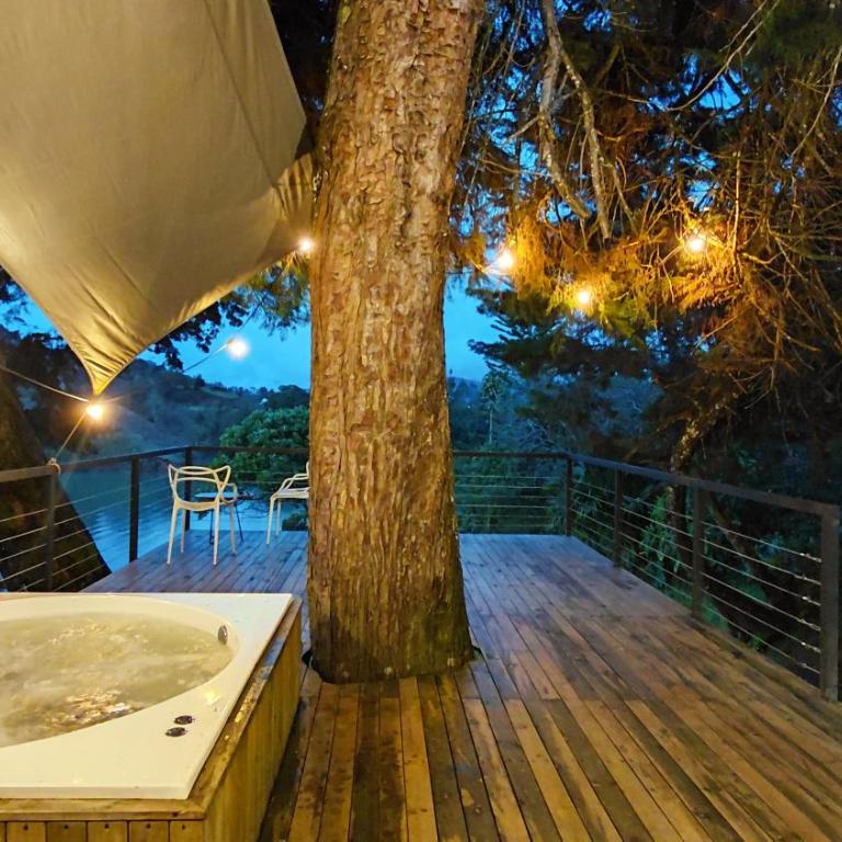 Tree House, Cabaña privada con Jacuzzi y canoa - Chalet de 1 dormitorio - 29