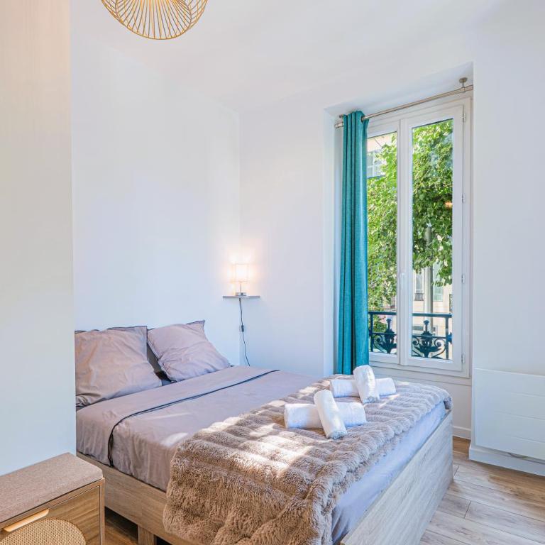 5 people, 4 beds - Heart of Nice Gambetta - Renovated - Air Conditionning - Two-Bedroom Apartment - 4