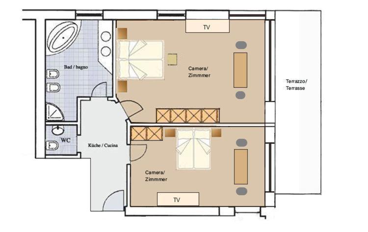 Hotel & Residence Rose - Familienzimmer - 1