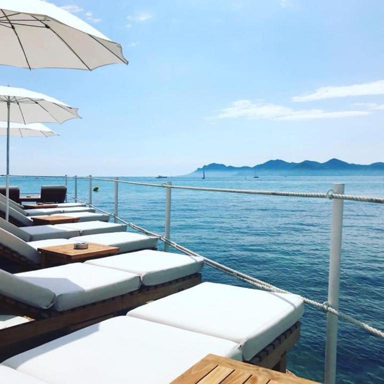 Luxueux 100m2 Croisette 5 étoiles - Vue mer Terrasse & Jacuzzi - Accès direct plage Miramar - Appartement 2 Chambres avec Terrasse et Vue sur la Mer - 25