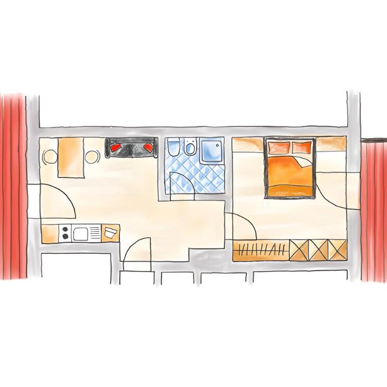 Residence Lärchwiese - Apartamento Superior de 1 dormitorio con balcón - 6