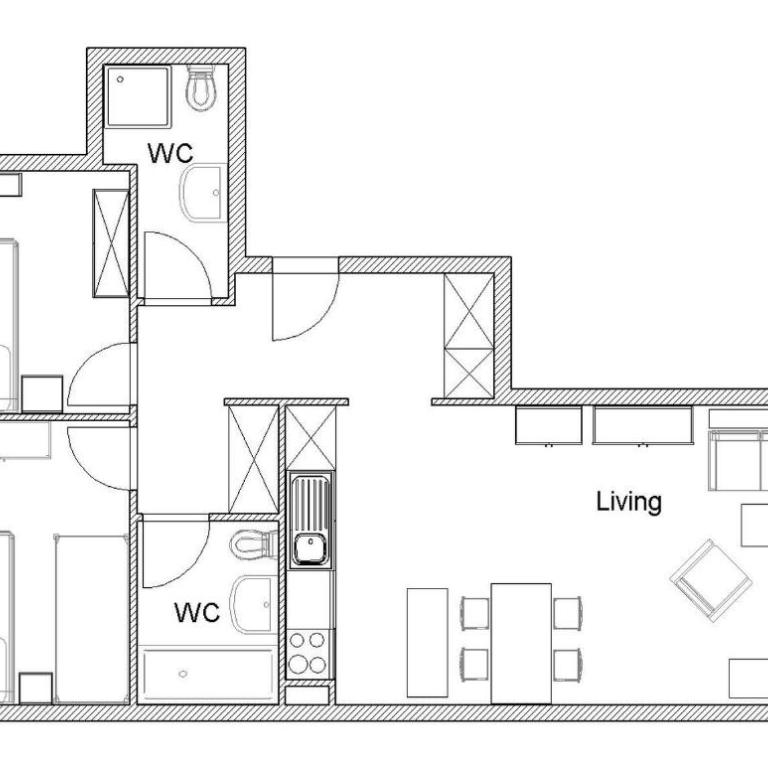 Immeuble Les Mélèzes - Apartment mit Balkon - 16