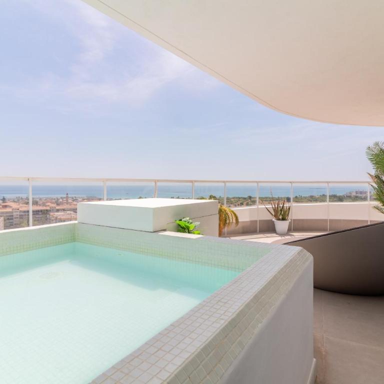 Global Vacacional, Apartamento con piscina privada y terraza con vistas a la costa - Apartment mit Meerblick - 8