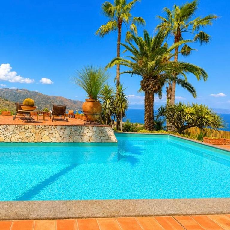 VILLA LOU TAORMINA Exclusive Private Villa with Panoramic Sea View Pool - Villa con Piscina Privata - 4