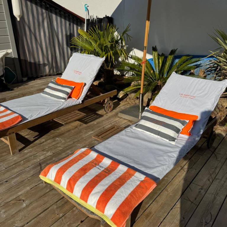 VILLA piscine privée chauffée 300 m plage à la mer - Villa 3 Chambres - 6