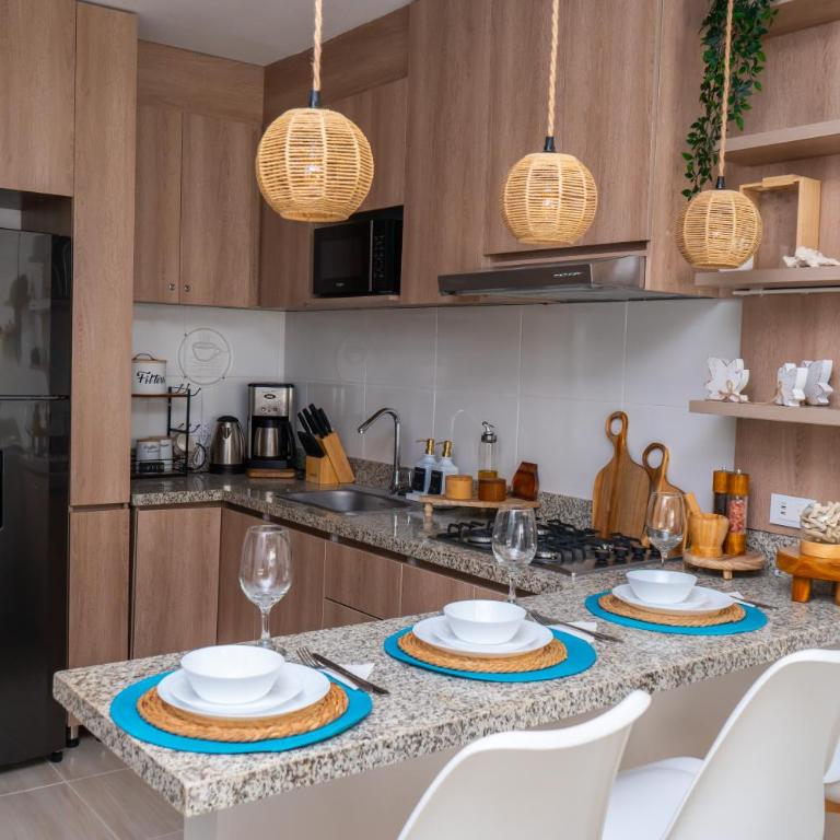 Apartamento 208 C Condominio Trevi Serena del mar - One-Bedroom Apartment - 6