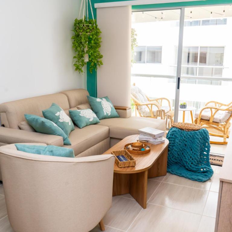 Apartamento 208 C Condominio Trevi Serena del mar - One-Bedroom Apartment - 17