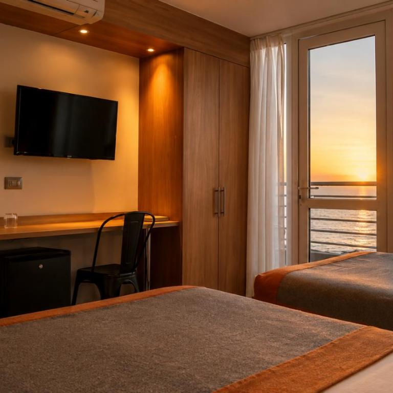 Alto del Sol Costanera Antofagasta - Habitación Doble con vistas al mar - 2 camas - 3