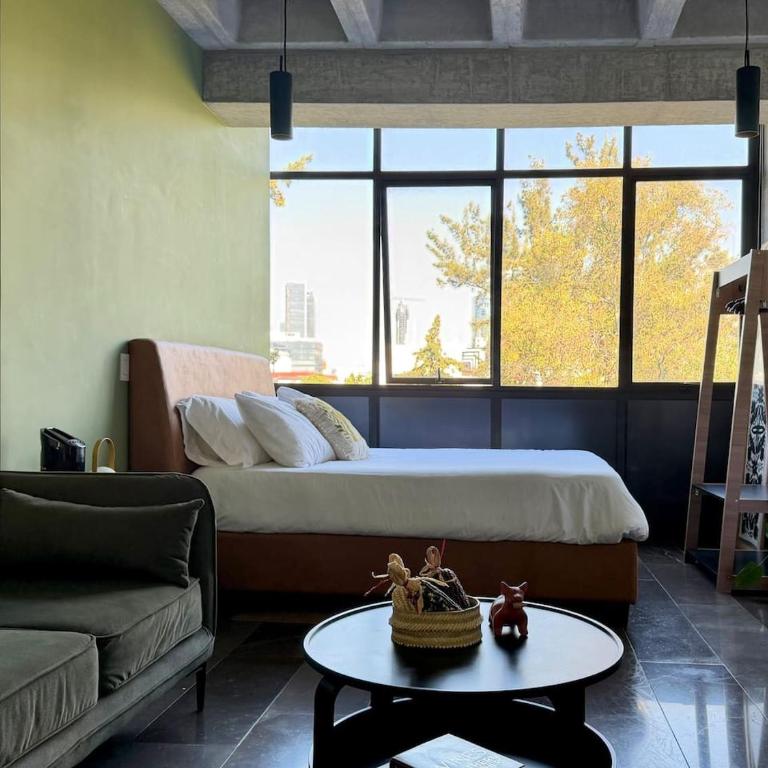Loft with Urban View · Walk Everywhere Roma Norte - Apartamento de 1 dormitorio - 9
