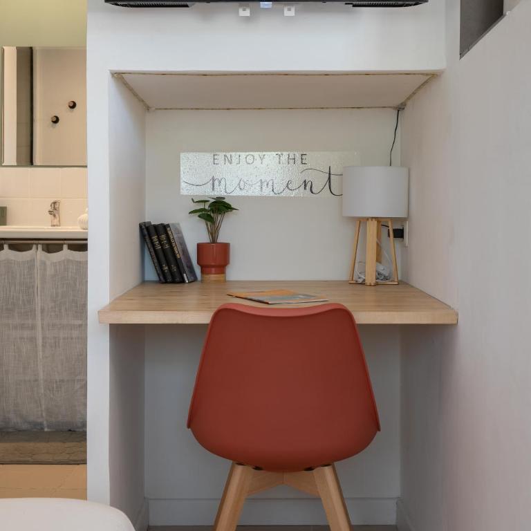 Studio Le Clair Logis, Centre ville à pied, Lit Queen size, Climatisation, extérieur - Apartamento de 1 dormitorio - 10
